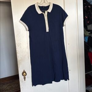 Land's End girls M/10-12 navy tennis dress